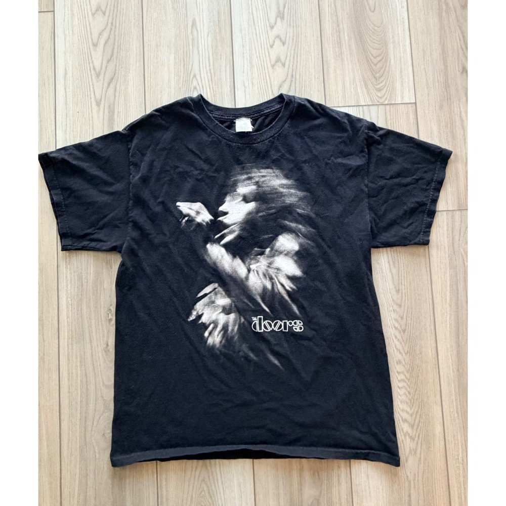 The Doors Graphic T-Shirt Mens Large Black Jim Morrison Bravado Band Tee
